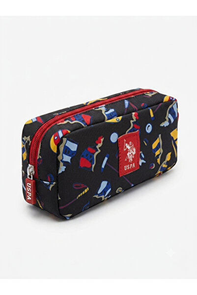 U.S. Polo Assn. حامل أقلام ذو عينتين، علبة أقلام PLKLK26013-019