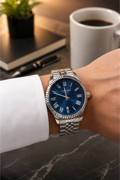 Tom Jones Men's Wristwatch Stylish Suitable for Daily Use 5 Atm
