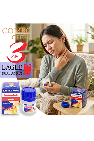 Eagle Brand MUSCULAR Balm for Joint and Muscle Pain Relief - 20g X 3 Pcs