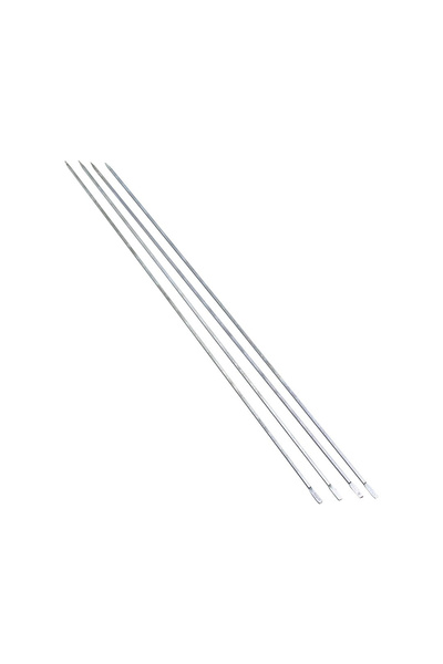 Livenda Thin Square Cut Metal Liver and Tomato Skewer - 50 cm