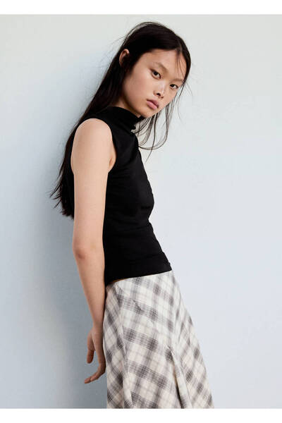 MANGO Woman Fitted fine-knit top