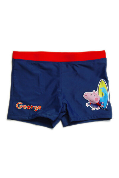 Peppa Pig Boxer de baie bleumarin 4-8 ani cu grafică print transfer 80% polia...