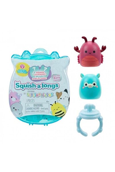 Squishmallows Squish-a-Longs Cutie Surpriză - 2 Figurine + Cutie pentru Inel ...