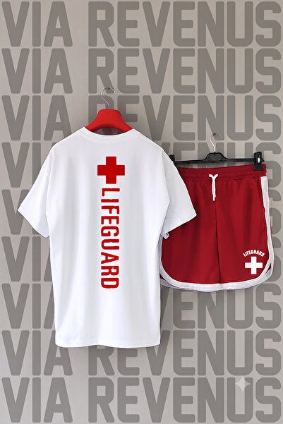 Vordevia Lifeguard / Cankurtaran Front and Back Printed Crew Neck Tshirt and ...