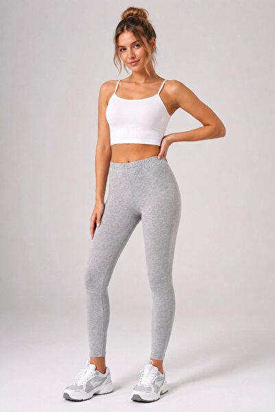 fevien Women's 95% Cotton High Waist Stretchy Lycra Long Leggings Relaxed Fit...
