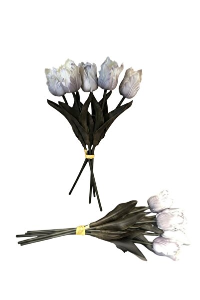 Generic Artificial Tulip Flower Bouquet 5 Forks Artificial Flower for Home De...