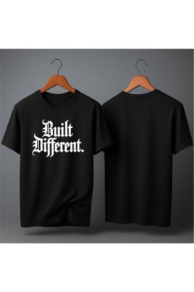 EFEVRA Built Different Printed Oversized T-Shirts