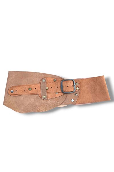 Yılday Gür Butik Norielle Dual Tone Leather Belt - Bohemian Style Design
