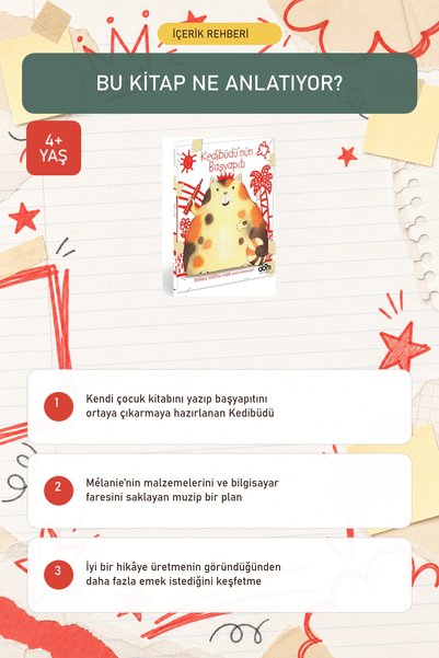 Abm Yayınevi Kedibüdü’nün Başyapıtı كتاب مصور للأطفال بعمر 4+ سنوات يحمل عنوان الإبداع
