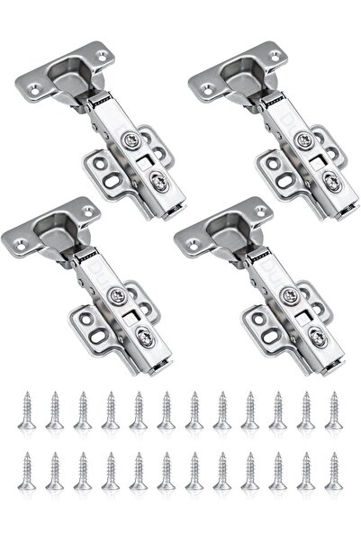 Duravel Soft Close Hydraulic Cabinet Hinges with Screws-Pack of 4