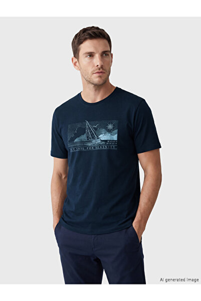 LC Waikiki Tricou bărbătesc imprimat cu guler rotund