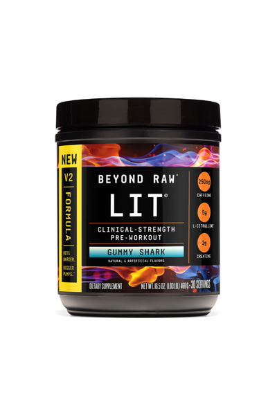GNC Pre-Workout LIT V2 cu Aroma de Gummy Shark 468g