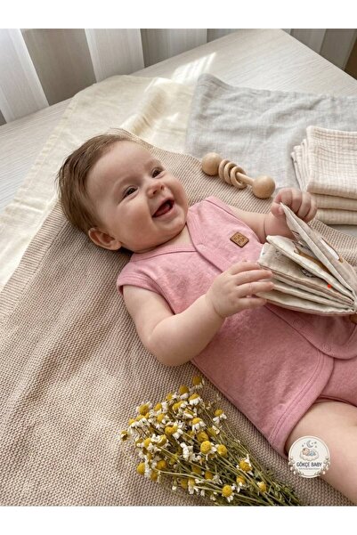 Gökçe Baby Organic Cotton Snap-Up Baby Vest – Sleeveless, Soft and Breathable...