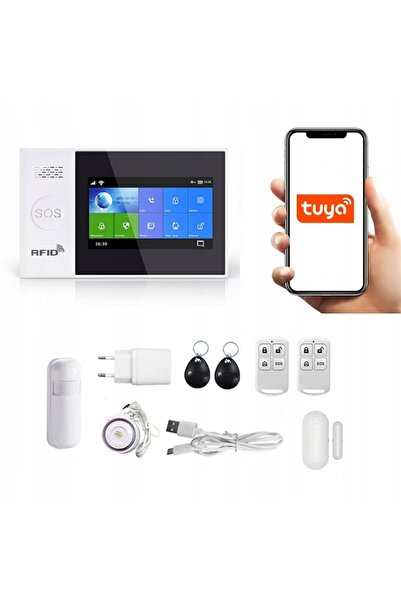 OnShop Alarma Wireless LCD 4.3" Wifi GSM, Onshop, Tuya Smart, 1x pir, Alb