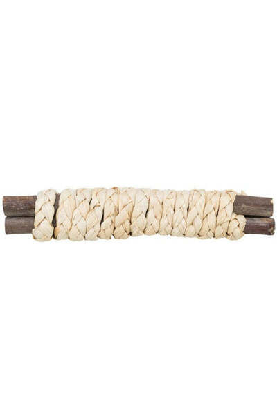 Trixie Wooden Sticks with Straw Toy for Small Pets