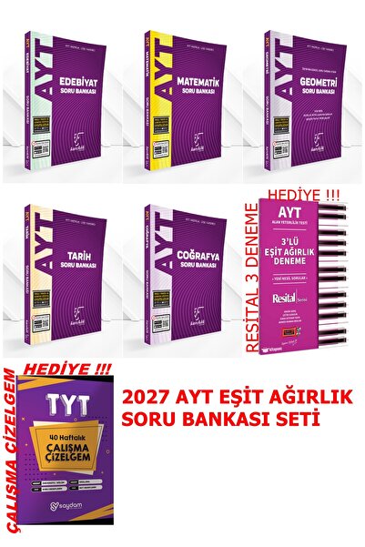 Karekök Yayınları 2027 AYT EŞİT AĞIRLIK SORU BANKASI KAZANDIRAN SET GÜNCEL MÜFREDAT