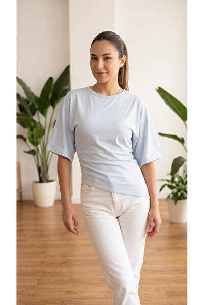 Sagre&Sisters Women's Basic Asymmetrical Cut Short Sleeve T-Shirt & Blouse – ...