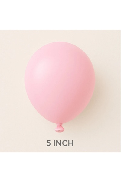 Genel Markalar 5" Makaron Pembe Balon 100'LÜ - Dekorasyon - Doğum Günü - Parti - Süsleme