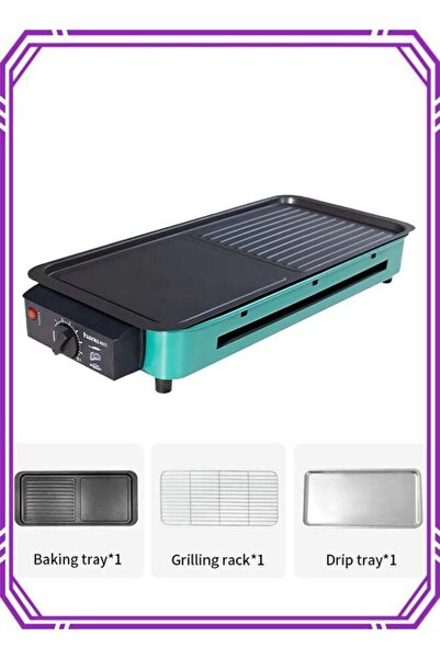 Apex Electric Indoor Grill, 2 in 1 Indoor Grills for Kitchen, Versatile Smoke...
