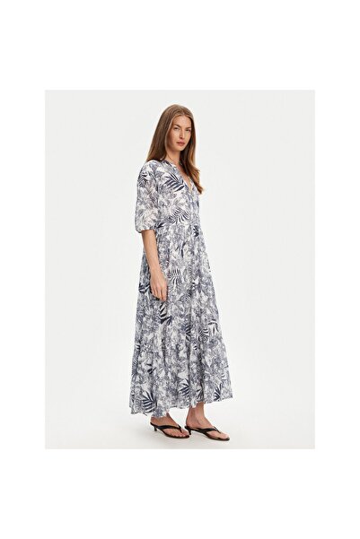 United Colors of Benetton Rochie de vară pentru femei 4ENDDV0BT Albastru