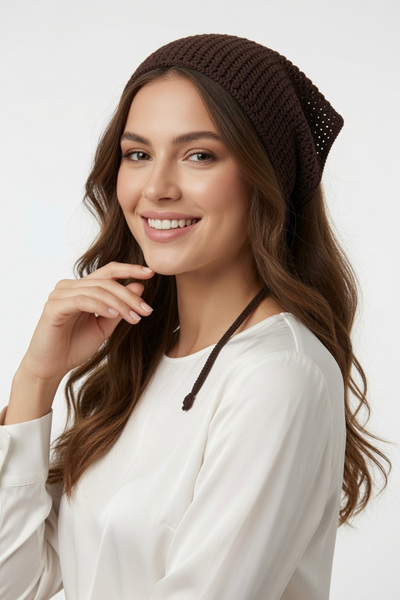 Mollycrush Bandana tricotată Triunghiulară din plasă Accesoriu pentru păr Fem...