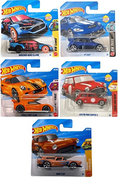HOT WHEELS مجموعة خاصة من 5 قطع - مجموعة سيارات كلاسيكية قديمة الطراز وحديثة ...