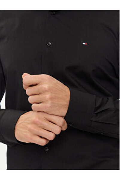 Tommy Hilfiger Cămașă bărbătească MW0MW38347 Negru