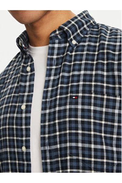 Tommy Hilfiger Ανδρικό πουκάμισο MW0MW37573 Μπλε