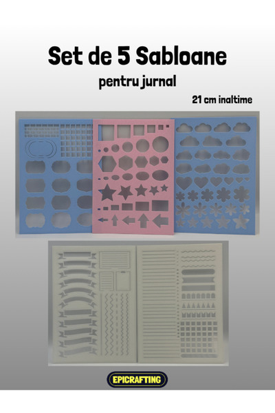 Epic Crafting Set 5 Sabloane pentru Jurnal