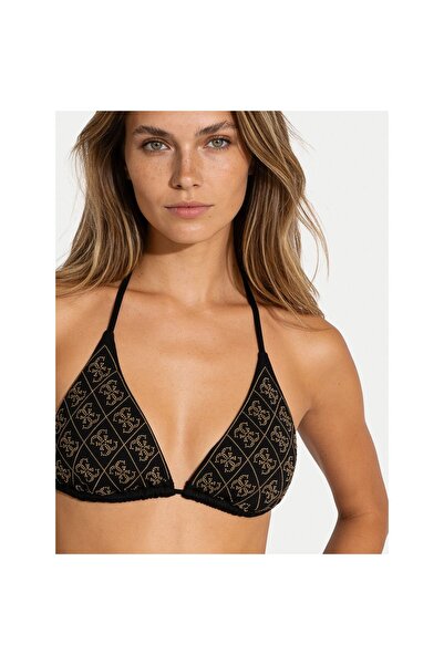 Guess Top de bikini pentru femei E6GJ24KCUO2 Negru
