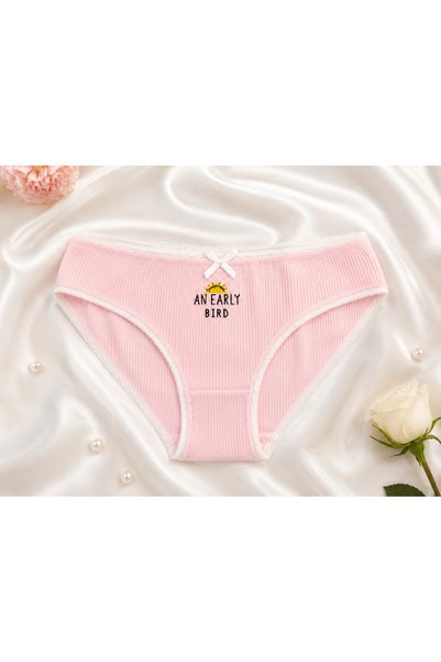 ANDİORA Set of 5 Women's Ribbed Printed Slip Panties
