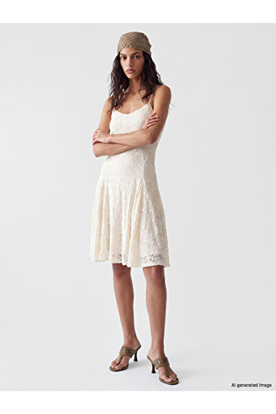 LC Waikiki Esvab • Modern & Distinctive Lace Mini Dress with Rope Straps and ...