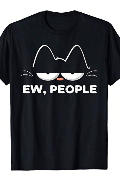 9TAY Ew People Cat Meh T Shirt Mens Comfortable Soft Short Sleeved Funny And ...