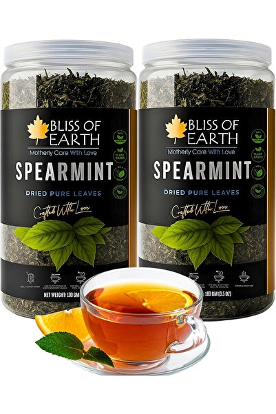 Bliss of Earth Spearmint Dried Pure Leaves – 100g | Natural Herbal Tea & Culi...