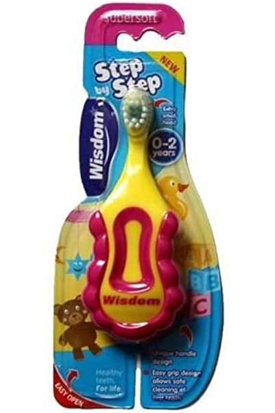 WISDOM Step by Step Toothbrush for Children 0-2 Years Old, Manual, Baby, Mult...