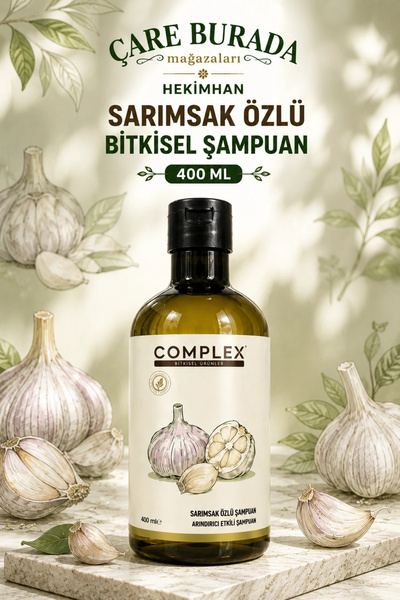 Hekimhan Complex Sarımsak Özlü Bitkisel Şampuan 400 Ml