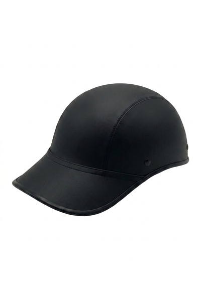 niyazi Original Capabike Anti-Impact Helmet with Stylish Leather Baseball Cap...