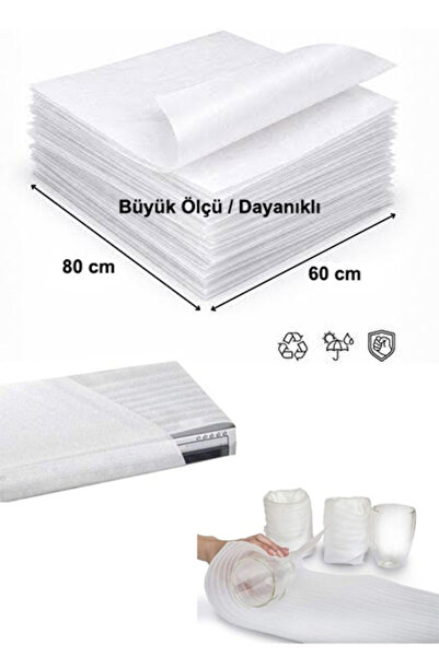 ORKA Kagıt 80cmX65m Kesilmiş Büyük Ölçü , Büyük Eşyaları Sarma ,Şilte Tabak A...