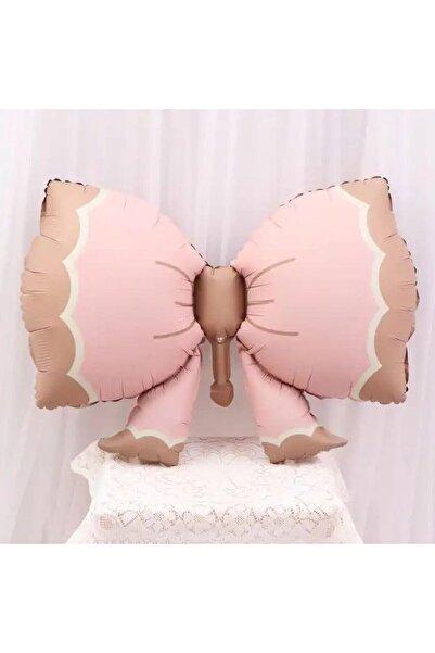 Yıldızan Mrt Shop Retro Figure Foil Balloons, Pink Bow 1181802