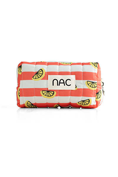 NAC STORE Midi Avocado Quilted Daily Makeup and Cosmetic Bag