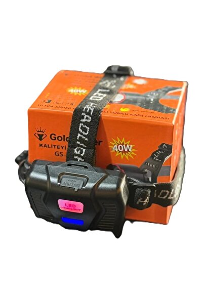 GoldSilver GS-2090 - 4000 Lümen Sensörlü Şarjlı Zoomlu Kafa Lambası - 9600 Mah