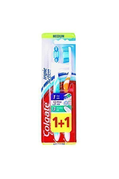Colgate ΟΔΟΝΤΟΒΟΥΡΤΣΑ TRIPLE ACTION (2τεμ) - (MEDIUM)