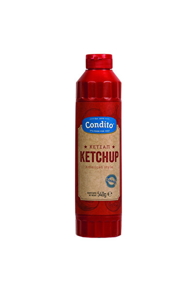 condito KETCHUP 540gr. - (AMERICAN STYLE Χ.ΓΛ.)