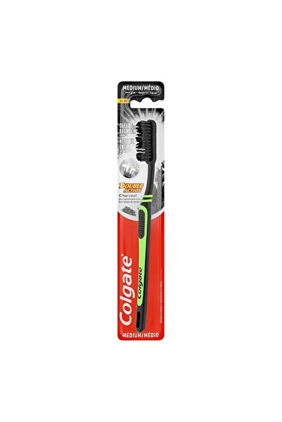 Colgate ΟΔΟΝΤΟΒΟΥΡΤΣΑ DOUBLE ACTIOΝ - (CHARCOAL) (MEDIUM)