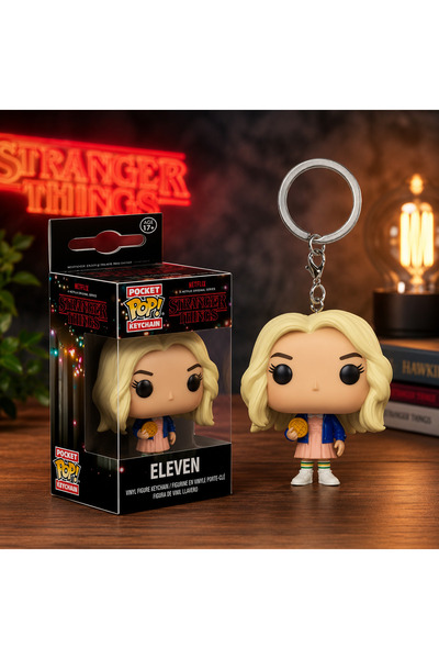 womi Pop Stranger Things Eleven Figür Aksesuar Anahtarlık