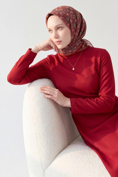 Silk Home Soft Scarf Garden Pomegranate Flower 90X90