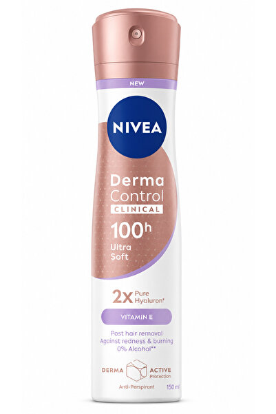 NIVEA Deodorant spray antiperspirant Derma Control Clinical Ultra Soft, 150 ml