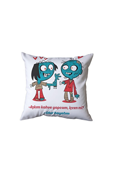Beramussa Humorous Lover Zombies Pillow, Gift for Lover