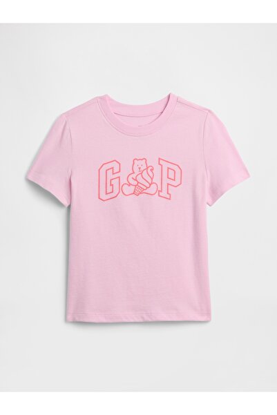 GAP Erkek Bebek Açık Pembe Grafik Baskılı T-Shirt