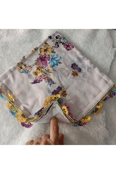 REYHAN Handmade Needlework Writing, Scarf, Yemeni, Mevlit Cover, Head Cover, ...